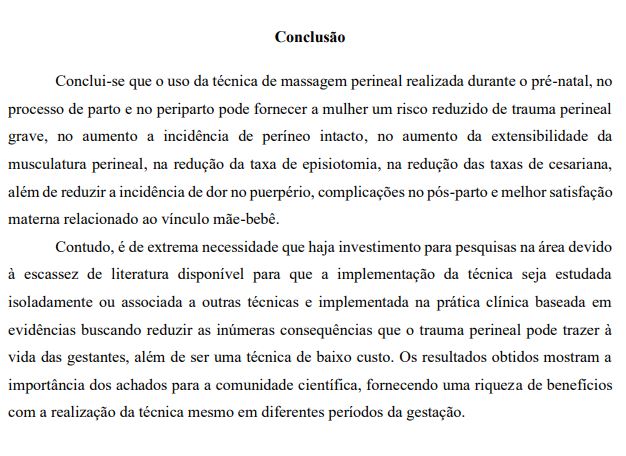 Exemplo de considerações finais em artigo