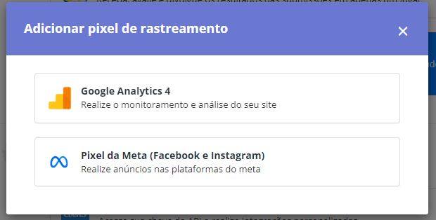 Adicionar pixel de rastreamento na Even3
