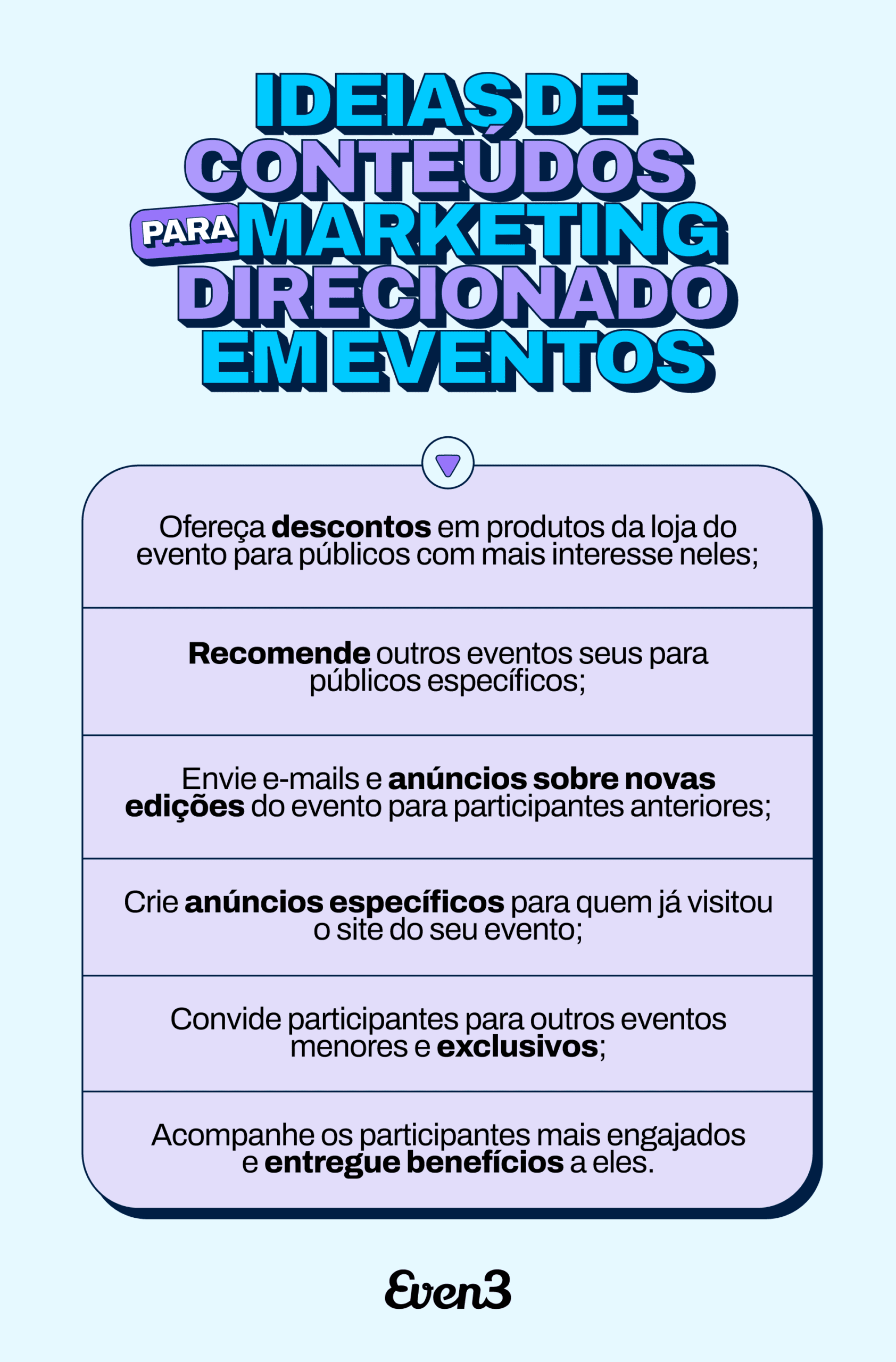 Ideias de conteúdo para marketing direcionado em eventos